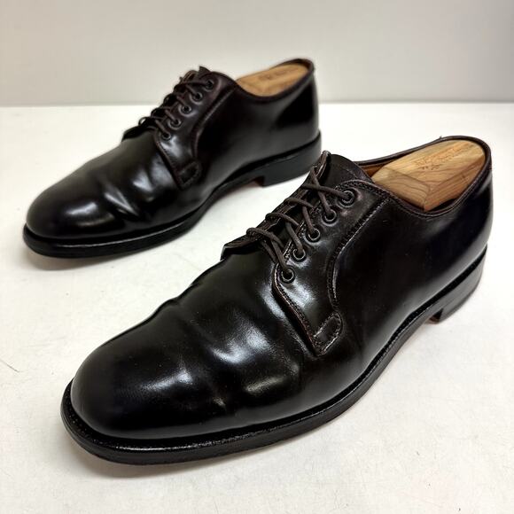 NEW HEELS Alden x Brooks Brothers A765 Shell Cordovan Bluchers EXCELLENT 8.5 - Picture 6 of 13